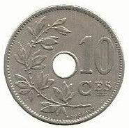Belgica - 10 Centimos 1904 (Km# 48)
