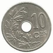 Belgica - 10 Centimos 1905 (Km# 52)