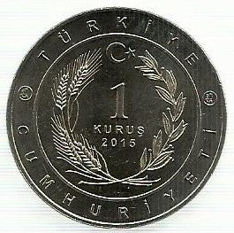 Turquia - 1 Kurus 2015 (Km# Novo) Ghaznavid