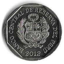 Peru - 1 Novo Sol 2012 (Km# 362) Pedra Saywite