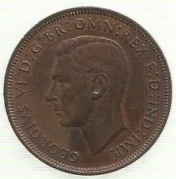 Inglaterra - 1 Penny 1948 (Km# 845)