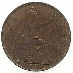 Inglaterra - 1 Penny 1928 (Km# 838)