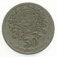 Portugal - 50 Centavos 1935 (Km# 577)