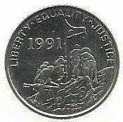 Eritreia - 10 Cents 1997 (Km# 45)