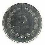 El Salvador - 5 Centavos 1994 (Km# 154b)