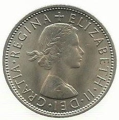 Inglaterra - 2 Shillings 1963 (Km# 906)