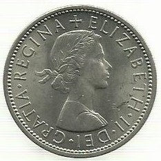 Inglaterra - 2 Shillings 1967 (Km# 906)