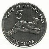 Eritreia - 5 Cents 1997 (Km# 44)
