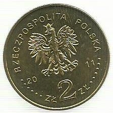 Polonia - 2 Zlote 2011 (Y# 795) Europa sem limites