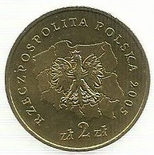 Polonia - 2 Zlote 2005 (Y# 560) Swietokrzyskie