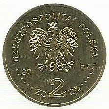 Polonia- 2 Zlote 2007 (Y# 611) Heavly Armored Knight