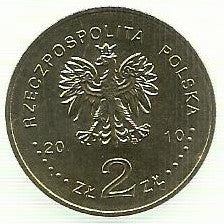 Polonia - 2 Zlote 2010 (Y# 730) Jan Twardowski