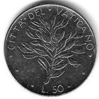 Vaticano - 50 Liras 1972 (Km# 121)