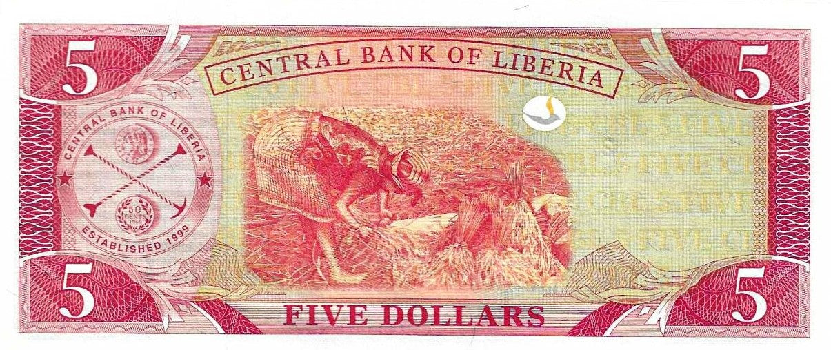 Liberia - 5 Dolares 2011 (# 26f)