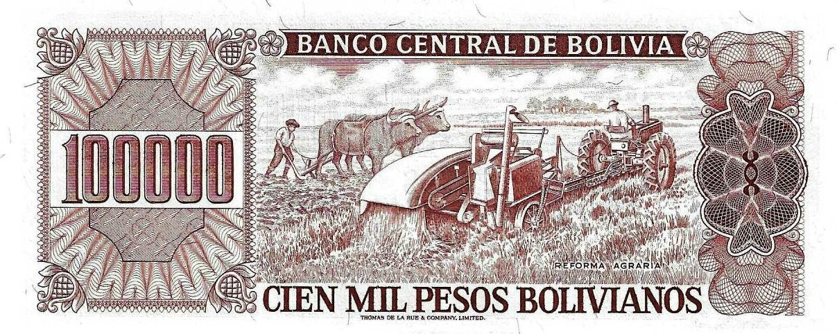 Bolivia - 10000 Pesos 1984 (# 171a)