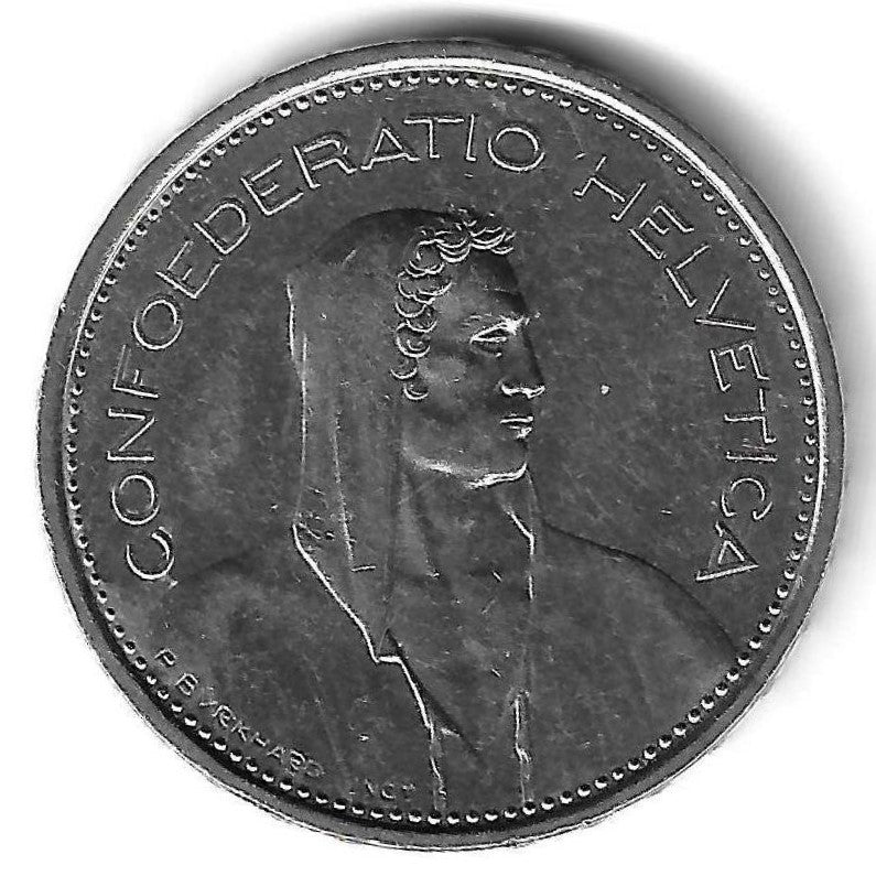 Suiça - 5 Francos 1978 (Km# 40a)