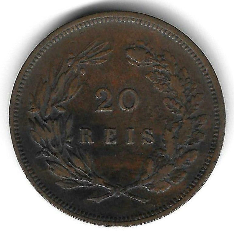 Portugal - 20 Reis 1892 (Km# 533)