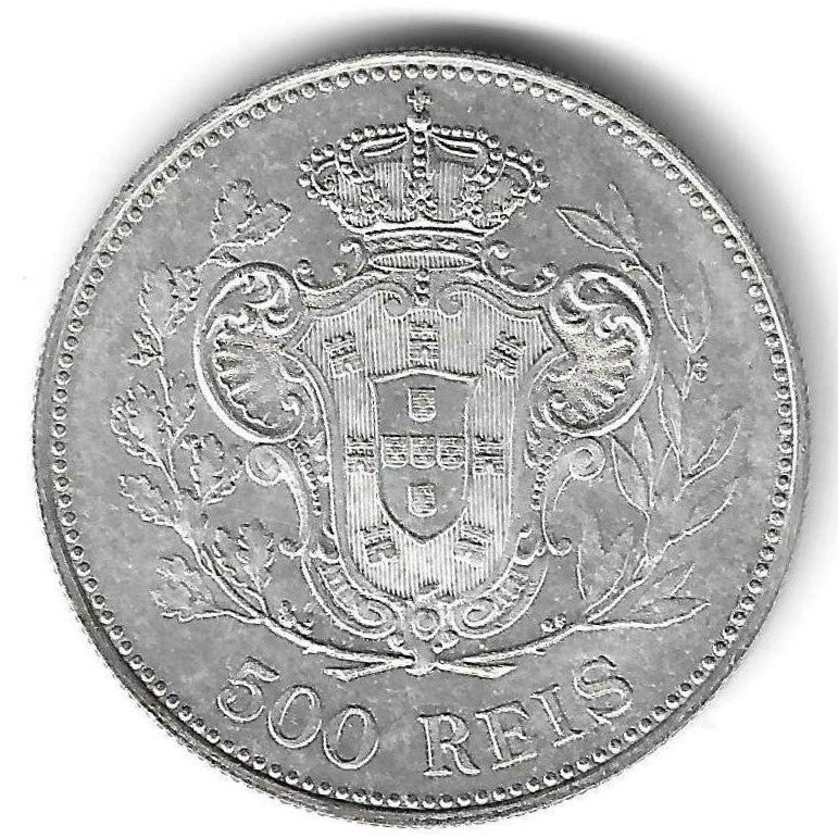 Portugal - 500 Reis 1908 (Km# 547)