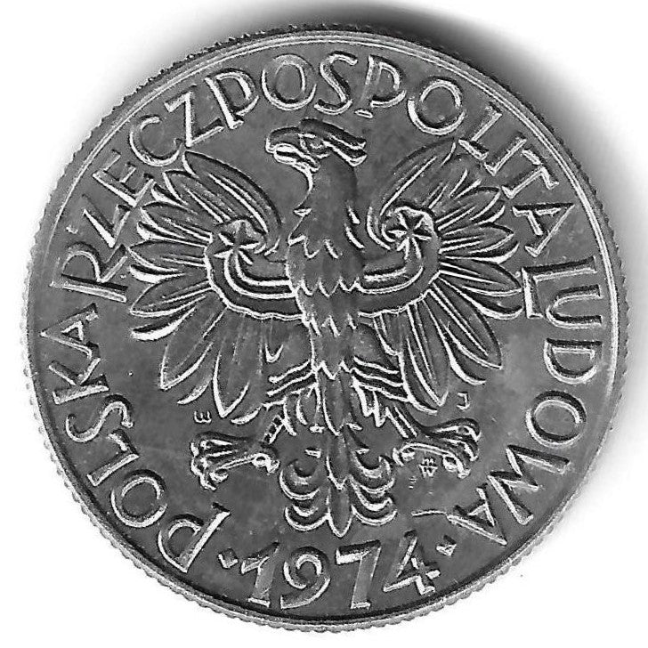 Polonia - 5 Zlotys 1974 (Km# 47)