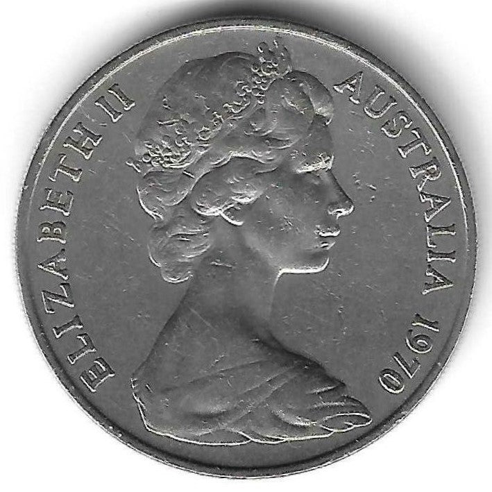 Australia - 20 Centimos 1970 (Km# 66)