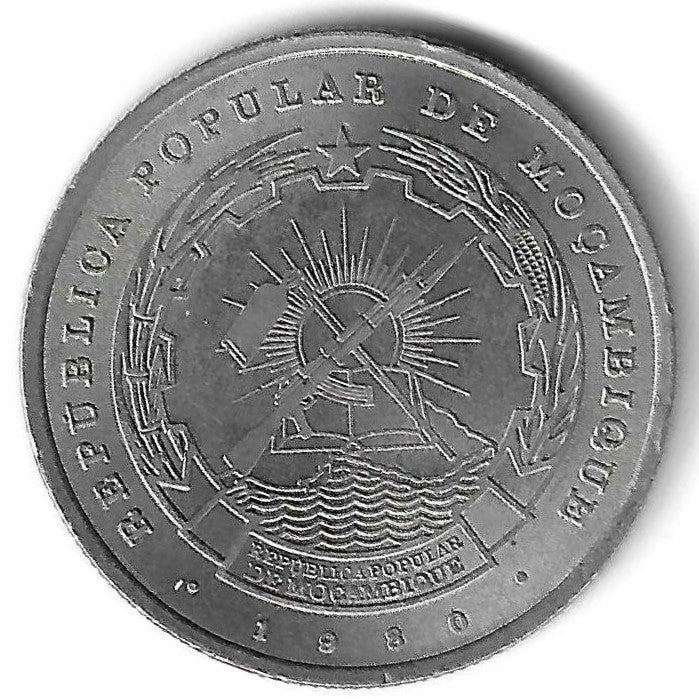 Moçambique - 10 Meticais 1980 (KM# 102)