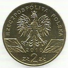 Polonia - 2 Zlote 2010 (Km# 723) Lesser Horseshoe