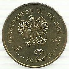 Polonia - 2 Zlote 2014 (Y# 901) Jan Karski