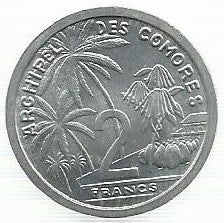 Comoros - 2 Francos 1964 (Km# 5)