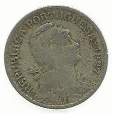 Portugal - 1$00 1927 (Km# 578)