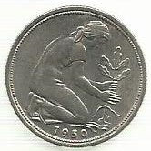 Alemanha - 50 Pfennig 1950 (D)(Km# 109.2)