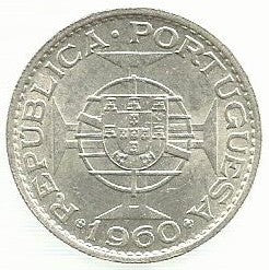 Moçambique - 20$00 1960 (Km# 80)