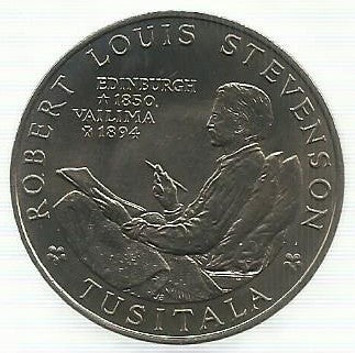 Samoa e Sisifo - 1 Tala 1969 (Km# 8)  Robert Louis Stevenson