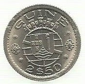Guine - 2$50  1952 (Km# 9)