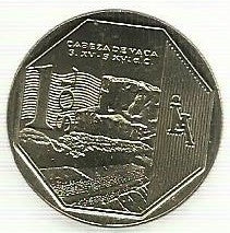 Peru - 1 Novo Sol 2016 (Km# 396) Cabeça Vaca