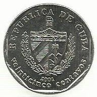 Cuba - 25 Centavos 2001 (Km# 577)