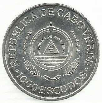 Cabo Verde - 1000$00 1994 (Km# 22) Tratado Tordesilhas