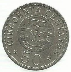 Angola - 50 Centavos 1927 (Km# 69)