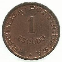 Moçambique - 1$00 1953 (Km# 76)