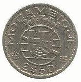 Moçambique - 2$50 1965 (Km# 78)