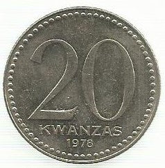 Angola - 20 Kwanzas 1978 (Km# 87)