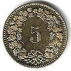 Suiça - 5 Rappen 2013 (Km# 26c)