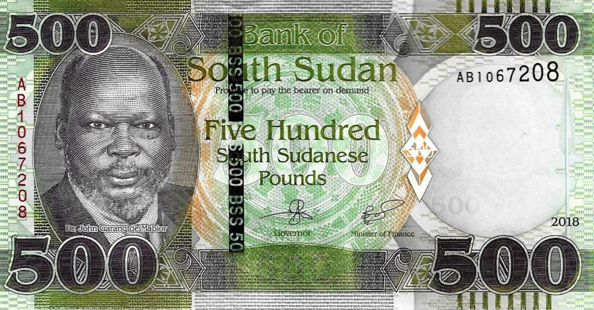 Sudão Sul - 500 Libras 2018 (# 16a)