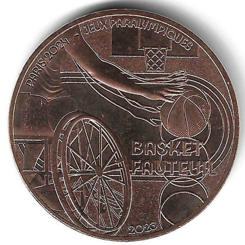 França - 1/4 Euro 2023 (Km# 3128) Basquetebol Cadeira Rodas