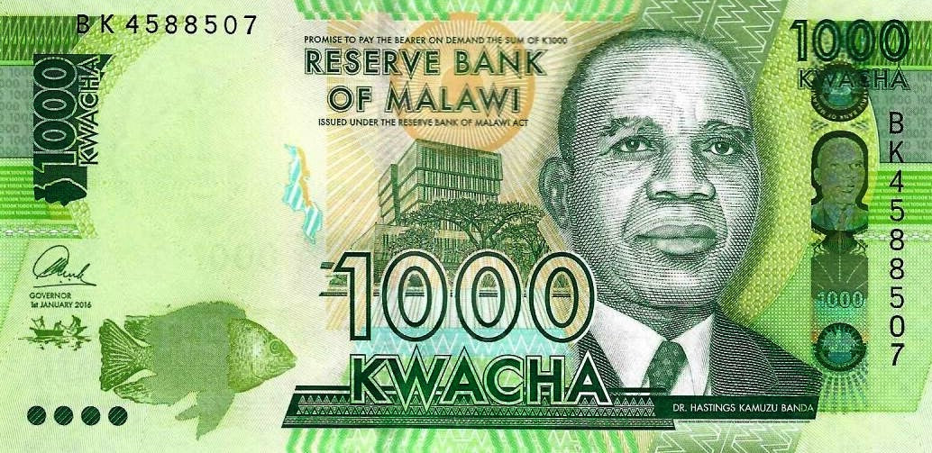 Malawi - 1000 Kwacha 2016 (# 67b)