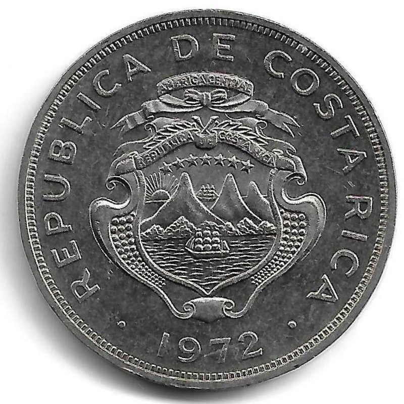 Costa Rica - 2 Colones 1972 (Km# 187.2)