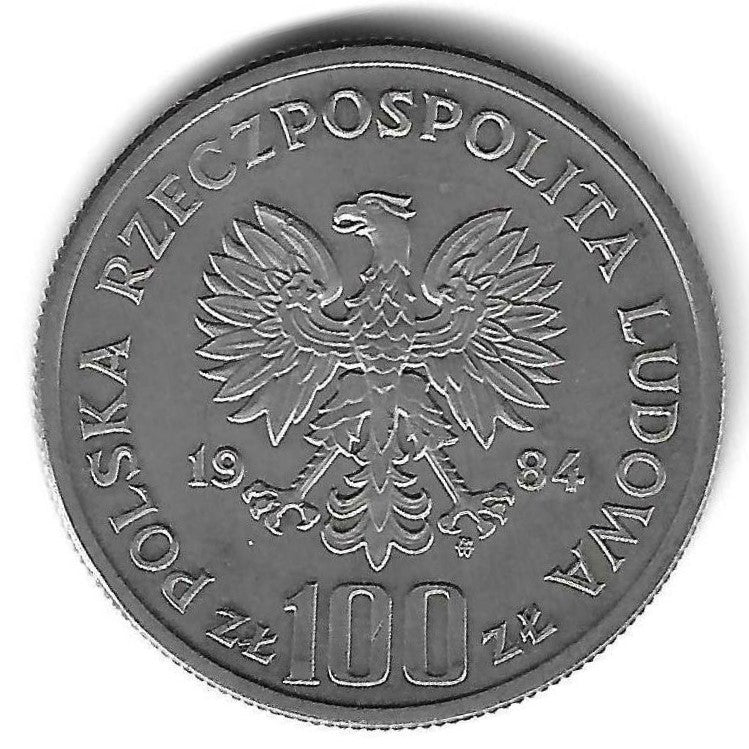 Polonia - 100 Zlotych 1984 (Km# 151) 40º Anivº Rep. Popular Polonia