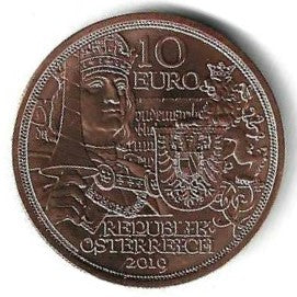 Austria - 10 Euro 2019 (Km# 3294) Arquiduque Austria