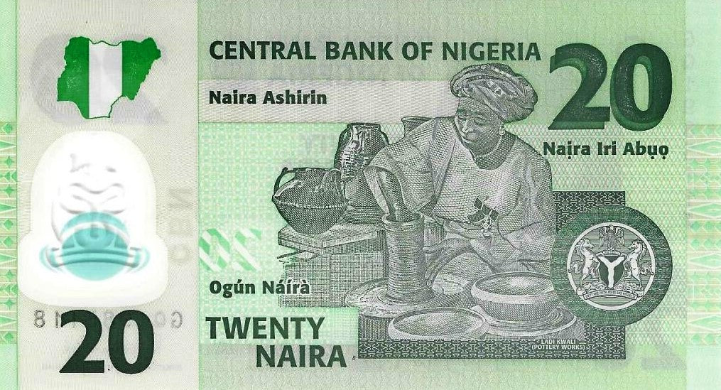 Nigeria - 20 Naira 2019 (# 34q)