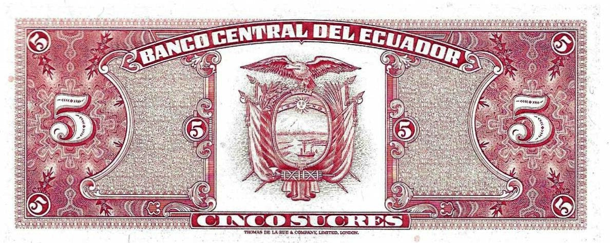 Equador - 5 Sucres 1980 (# 113c)