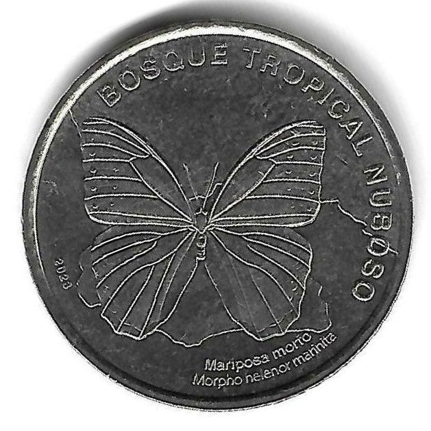 Costa Rica - 50 Centavos 2023 (Km# ..) Menelaus Azul
